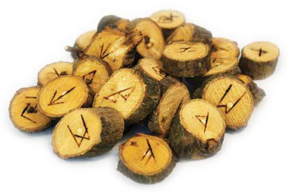 wooden runes